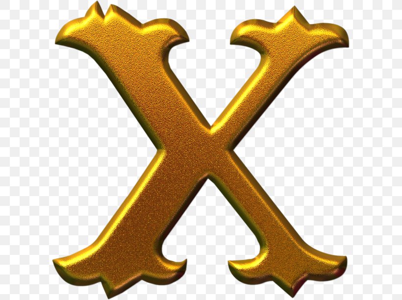 Letter Alphabet X Gold, PNG, 608x612px, Letter, Alphabet, Drawing, Gold, Information Download Free
