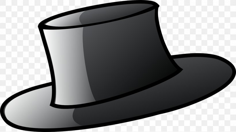Top Hat Clip Art, PNG, 1280x721px, Top Hat, Black And White, Bowler Hat, Hat, Headgear Download Free