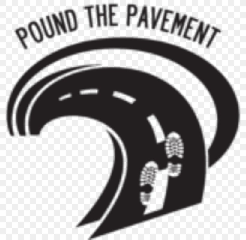 Pound The Pavement 5K Logo Car Font Trademark, PNG, 800x800px, 5k Run, 10k Run, Logo, Automotive Tire, Black And White Download Free