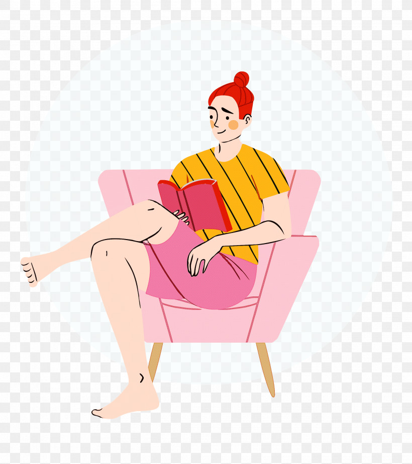 Reading Book Free Time Sofa, PNG, 2222x2500px, Reading Book, Cartoon, Character, Clothing, Free Time Download Free