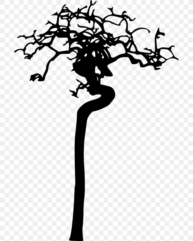 Branch Silhouette Black And White Clip Art, PNG, 699x1024px, Branch, Artwork, Black And White, Drawing, Flower Download Free
