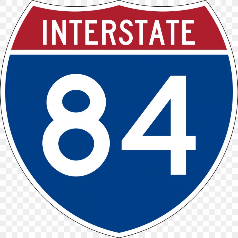 Interstate 84 In Oregon Interstate 84 In New York Interstate 90, PNG, 1200x1200px, Interstate 84, Area, Blue, Brand, Highway Download Free