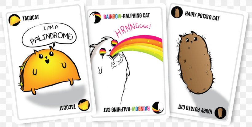 Exploding Kittens Cat Card Game, PNG, 1205x611px, Exploding Kittens, Area, Board Game, Brand, Card Game Download Free