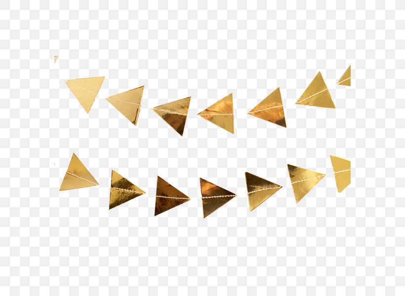 Paper Triangle Gold Party Decagon, PNG, 600x600px, Paper, Decagon, Flower, Foil, Geometry Download Free
