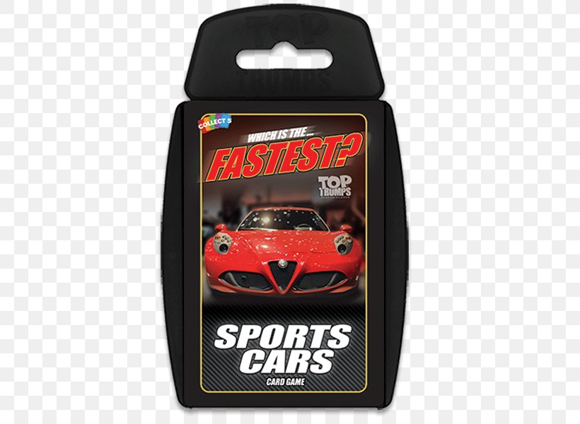 Top Trumps Sports Car Card Game, PNG, 600x600px, Top Trumps, Bugatti Veyron, Car, Card Game, Cars 3 Download Free