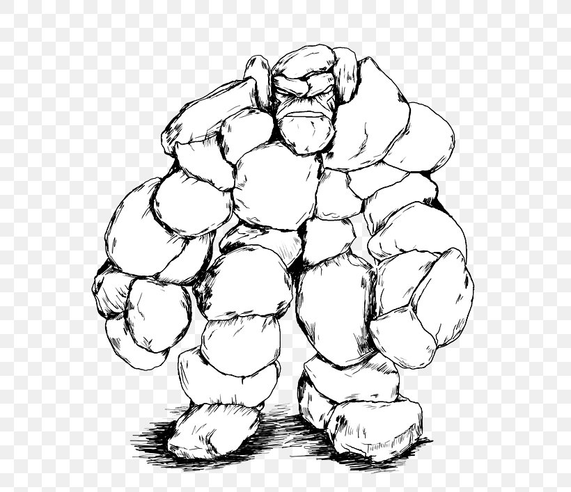 Golem Line Art Drawing Role-playing Monster, PNG, 800x707px, Golem, Behavior, Blackandwhite, Drawing, Fantasy Download Free