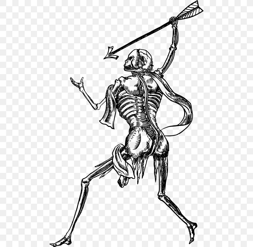 Human Skeleton Drawing Clip Art, PNG, 500x800px, Human Skeleton, Arm, Art, Artwork, Black And White Download Free