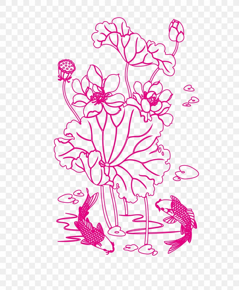 Floral Design Drawing Nelumbo Nucifera, PNG, 1500x1817px, Floral Design, Area, Art, Creative Arts, Cut Flowers Download Free
