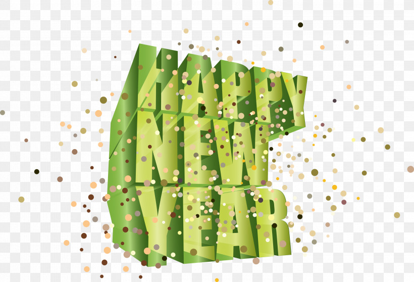 Happy New Year New Year, PNG, 3000x2043px, Happy New Year, Green, Meter, New Year Download Free