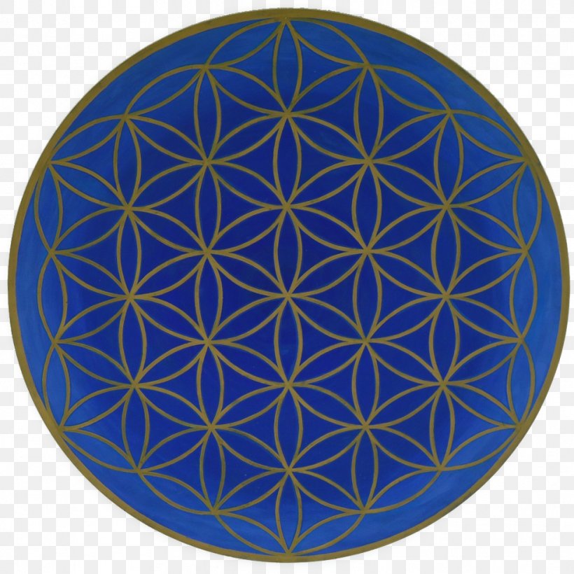 Overlapping Circles Grid Sacred Geometry Art, PNG, 983x983px, Overlapping Circles Grid, Art, Cobalt Blue, Everglow, Geometric Shape Download Free