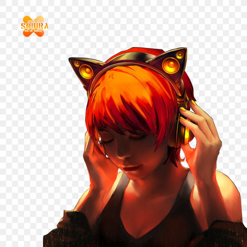 Axent Wear Cat Ear Headphones Catgirl Art, PNG, 894x894px, Watercolor, Cartoon, Flower, Frame, Heart Download Free