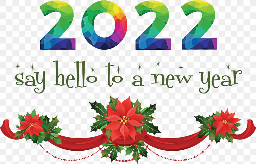 2022 Happy New Year 2022 New Year 2022, PNG, 3000x1932px, Christmas Day, Bauble, Christmas Decoration, Christmas Tree, Christmas Wreath Download Free