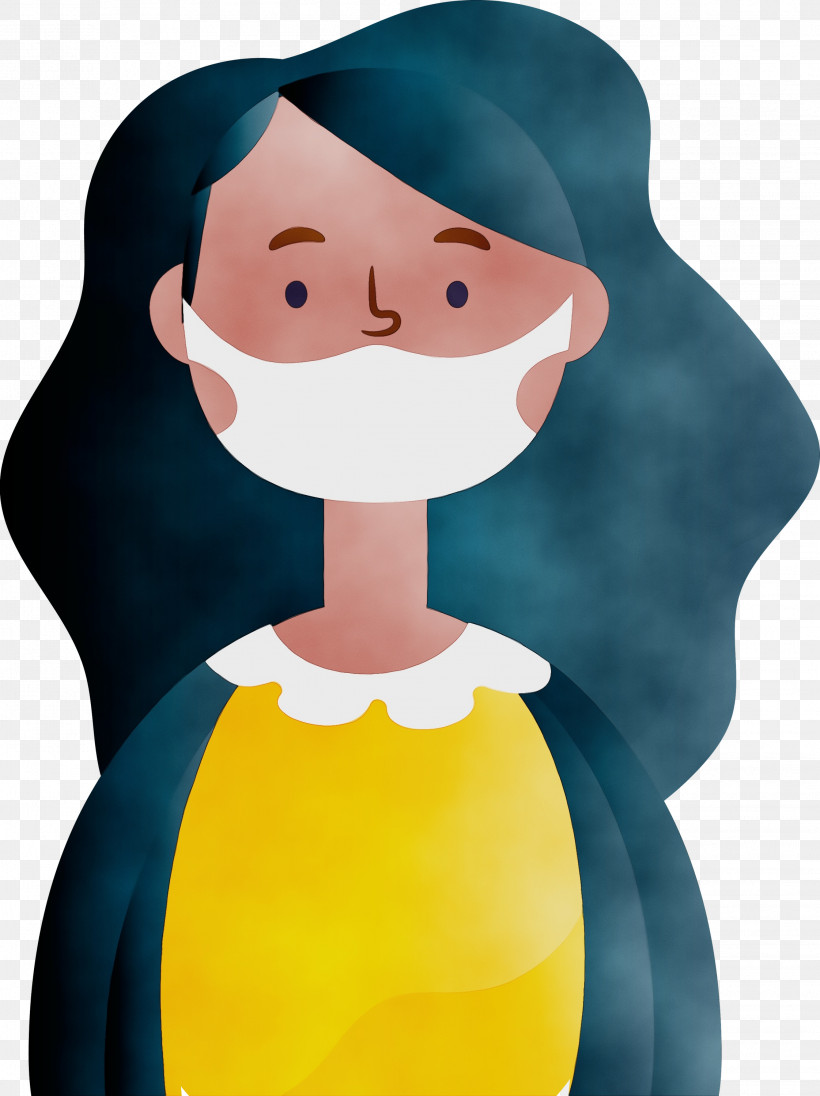 Cartoon Smile, PNG, 2243x3000px, Wearing Mask, Cartoon, Corona, Coronavirus, Paint Download Free