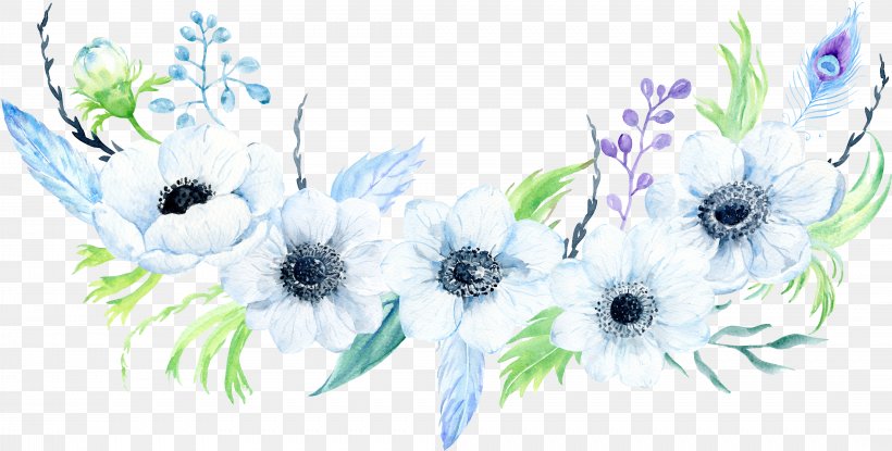 Clip Art Floral Design Illustration Flower, PNG, 4223x2142px, Floral Design, Anemone, Art, Canidae, Cut Flowers Download Free