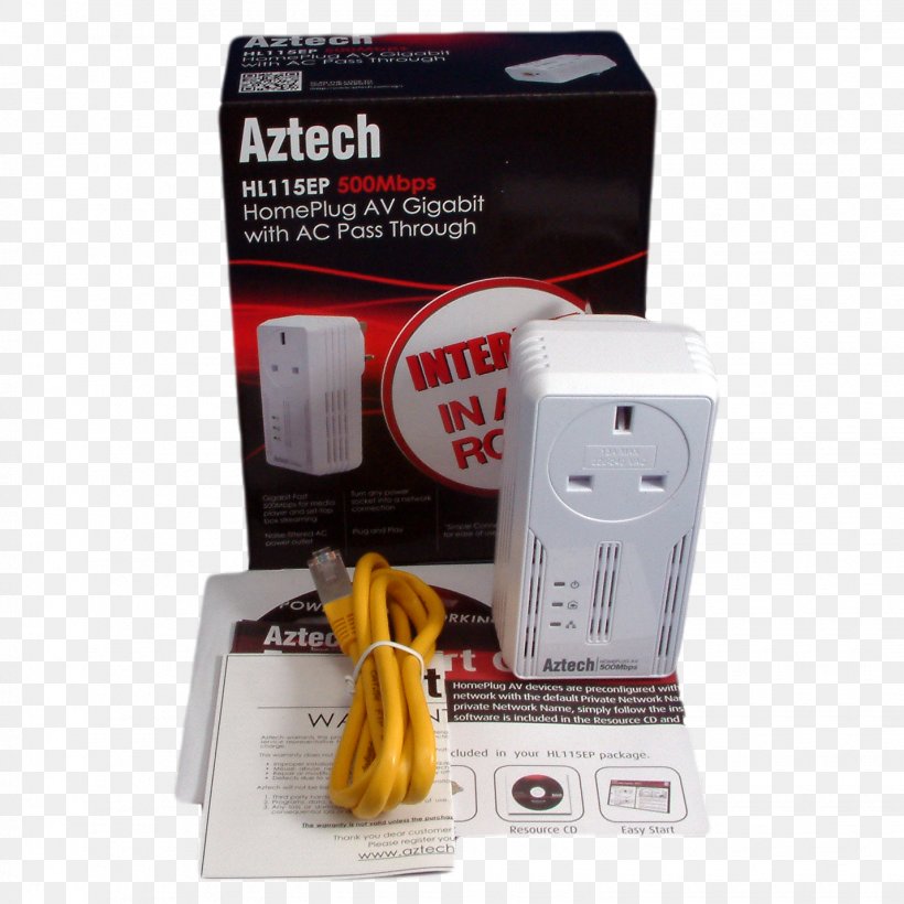 HomePlug Aztech Earthmoving Repairs Network Cards & Adapters Power-line Communication, PNG, 1430x1430px, Homeplug, Adapter, Computer, Electronics, Electronics Accessory Download Free