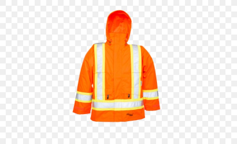 Hoodie Raincoat High-visibility Clothing Jacket, PNG, 500x500px, Hoodie, Bib, Chainsaw Safety Clothing, Clothing, Highvisibility Clothing Download Free
