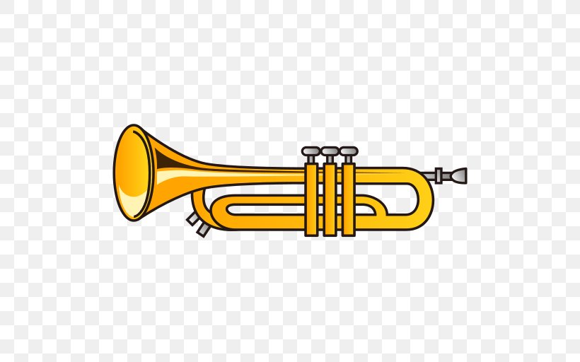 Trumpet Brass Instruments Emoji Text Messaging Trombone, PNG, 512x512px, Watercolor, Cartoon, Flower, Frame, Heart Download Free