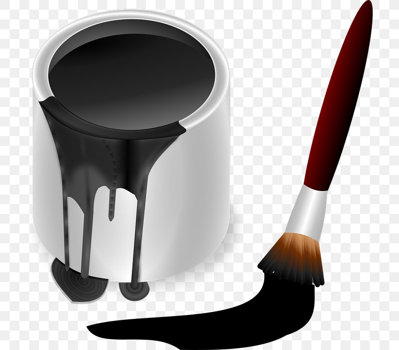 Paintbrush Clip Art, PNG, 713x720px, Paintbrush, Art, Black And White, Brush, Color Download Free