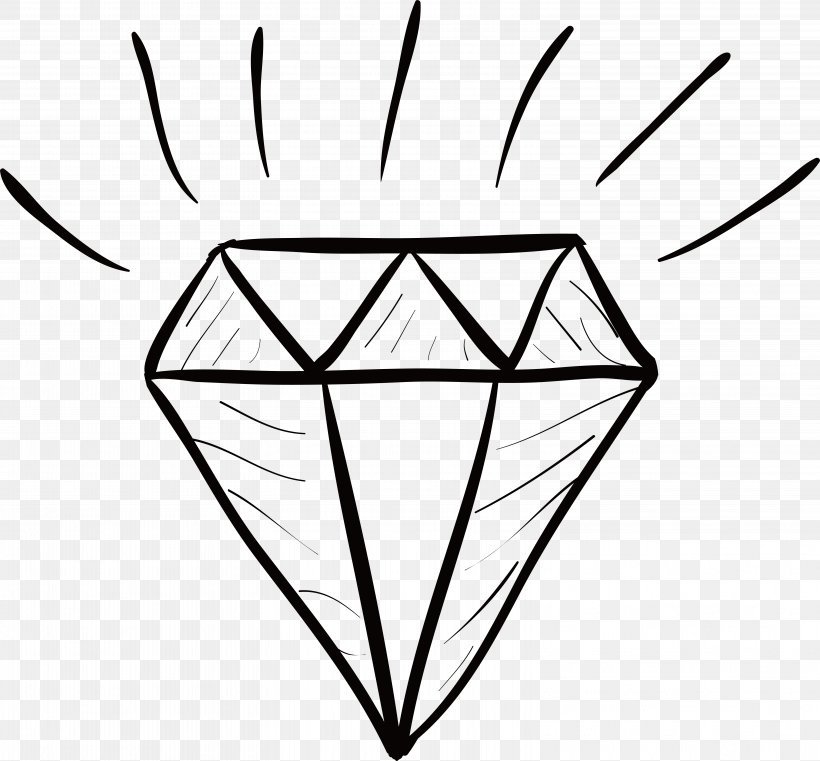 Diamond Sticker Clip Art, PNG, 6244x5797px, Diamond, Area, Artwork, Black, Black And White Download Free