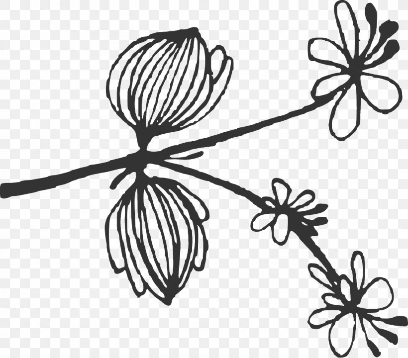 Sketches Floral Drawings Art., PNG, 1094x961px, Butterfly, Artwork, Black And White, Branch, Butterflies And Moths Download Free