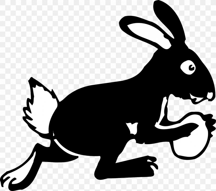 Easter Bunny Rabbit Running Clip Art, PNG, 1280x1134px, Easter Bunny,  Artwork, Black And White, Decal, Dog