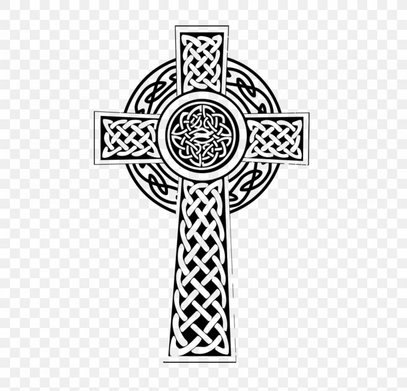 Celtic Cross Celtic Knot High Cross Christian Cross, PNG, 1024x983px, Celtic Cross, Black And White, Celtic Knot, Celts, Christian Cross Download Free