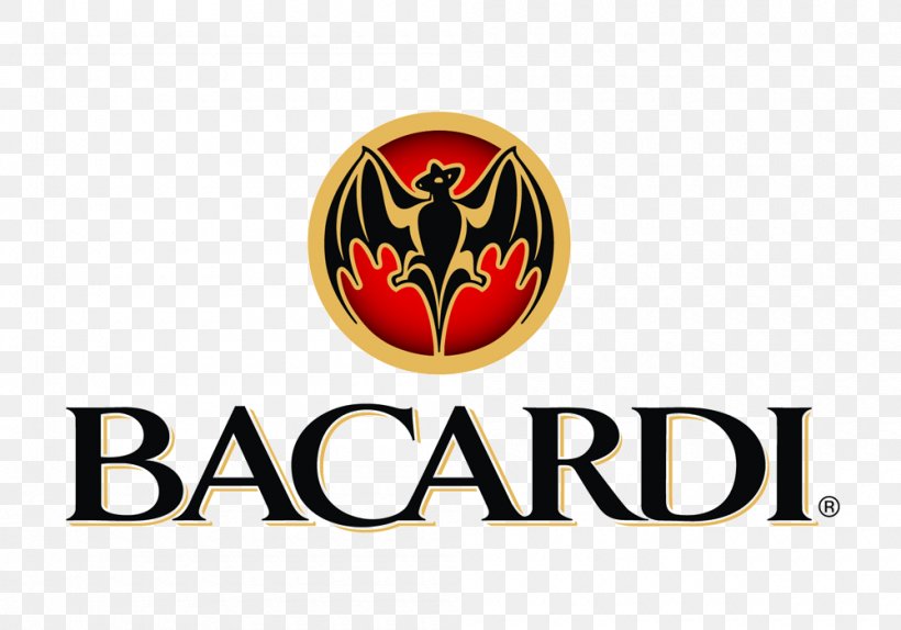 Distilled Beverage Rum Logo Brand Bacardi, PNG, 1000x700px, Distilled Beverage, Advertising, Alcoholic Drink, Bacardi, Beverages Download Free