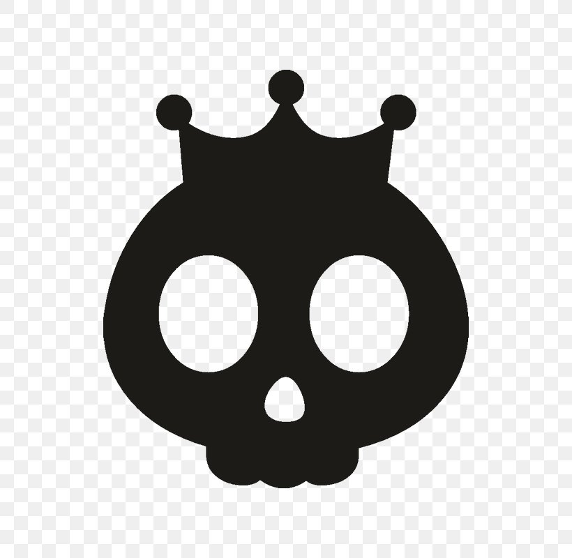 Skull Decal Sticker Symbol Image, PNG, 800x800px, Skull, Black, Black And White, Death, Decal Download Free