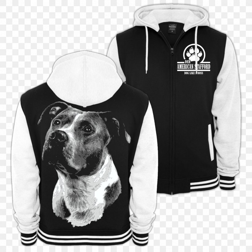 Hoodie T-shirt American Bully American Pit Bull Terrier Sweater, PNG, 1301x1301px, Hoodie, American Bully, American Pit Bull Terrier, Black, Black And White Download Free