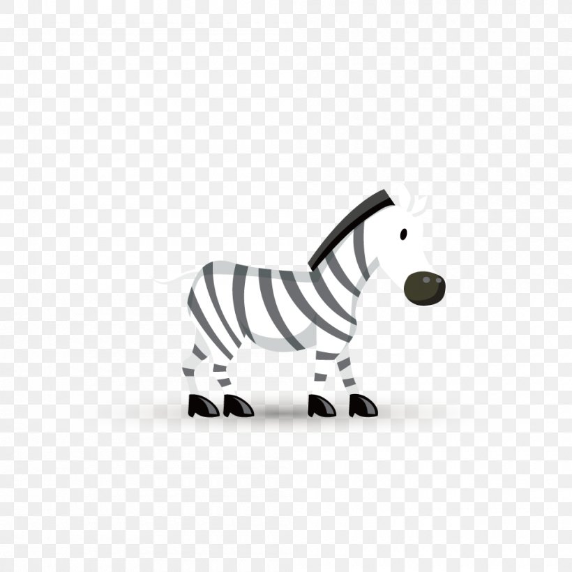Zebra Animal Clip Art, PNG, 1000x1000px, Zebra, Animal, Black, Black And White, Carnivoran Download Free