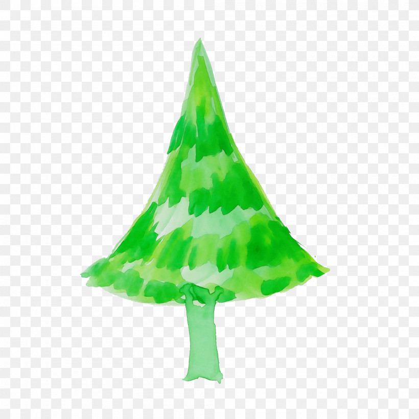 Christmas Tree, PNG, 2000x2000px, Watercolor Tree, Christmas Tree, Cone, Green, Leaf Download Free