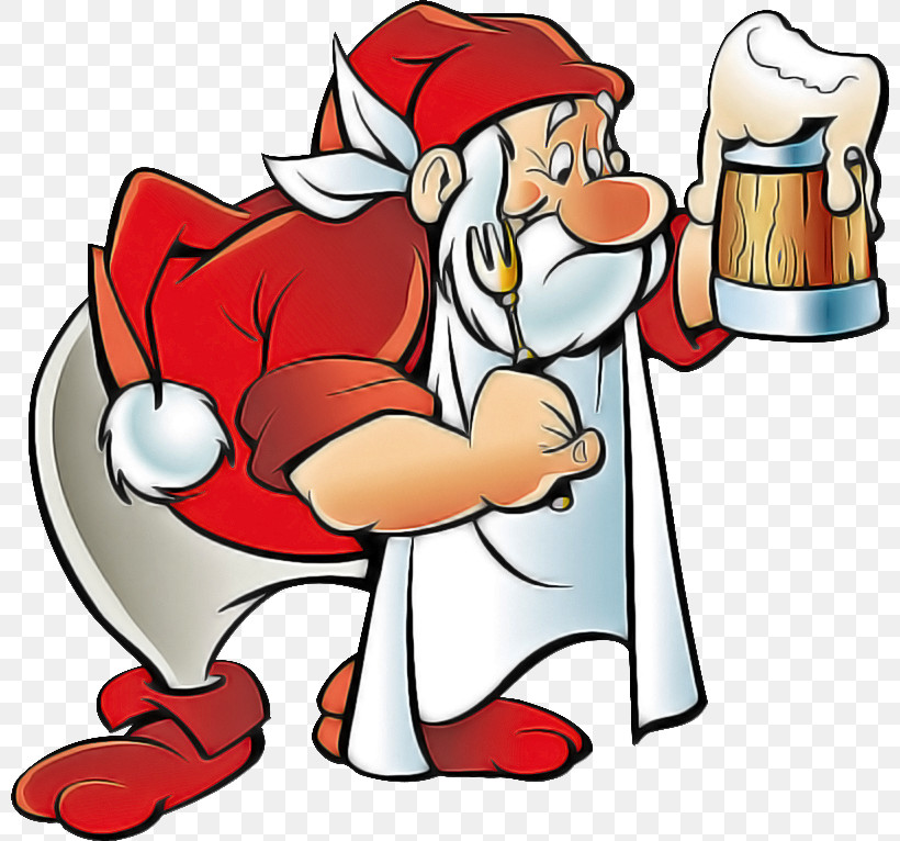 Santa Claus, PNG, 800x766px, Cartoon, Pleased, Santa Claus Download Free