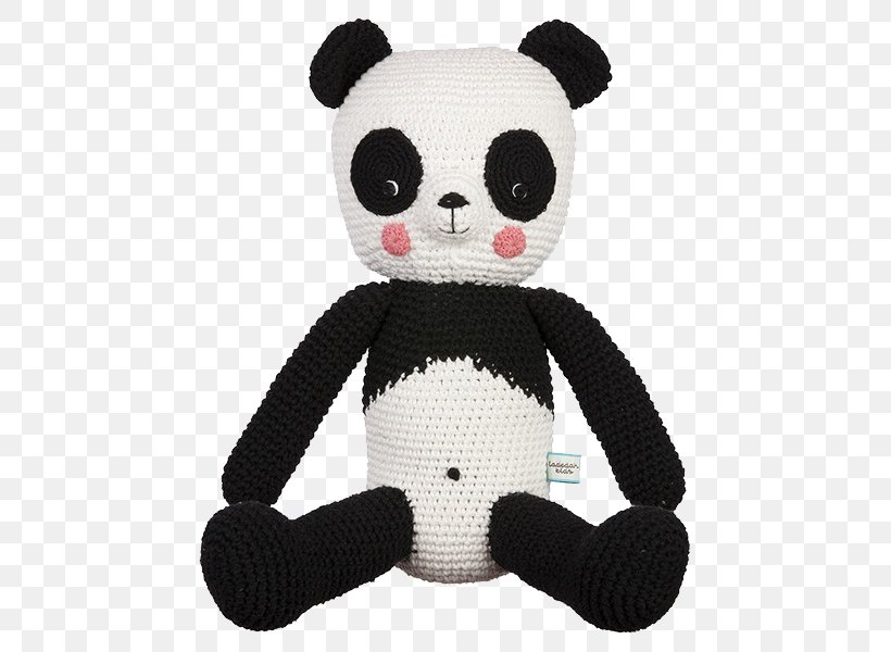 Giant Panda Stuffed Animals & Cuddly Toys Bear Crochet Miann & Co, PNG, 600x600px, Giant Panda, Baby Rattle, Bear, Child, Crochet Download Free