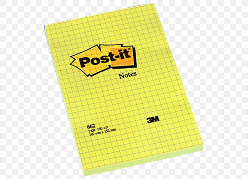 Post-it Note Paper Yellow Notebook 3M, PNG, 592x592px, Postit Note, Bloczek, Giallo, Kare, Material Download Free