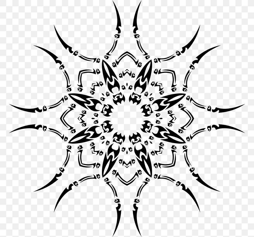Snowflake Drawing Clip Art, PNG, 764x764px, Snowflake, Art, Artwork, Black, Black And White Download Free