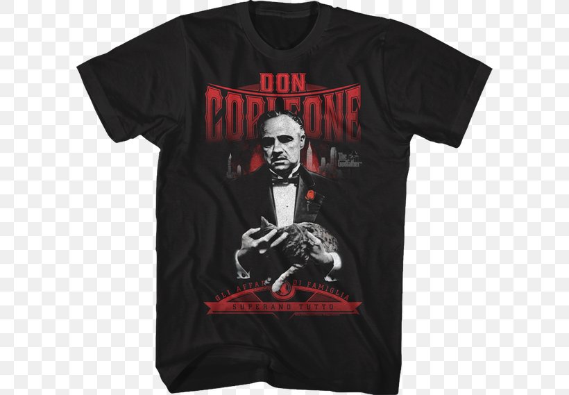 T-shirt Vito Corleone Hoodie The Godfather Film, PNG, 600x569px, Tshirt, Al Pacino, Art, Black, Brand Download Free