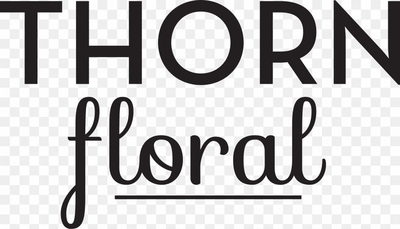 THORN Floral Graphic Design Logo, PNG, 2736x1569px, Thorn Floral, Area, Black, Black And White, Blog Download Free