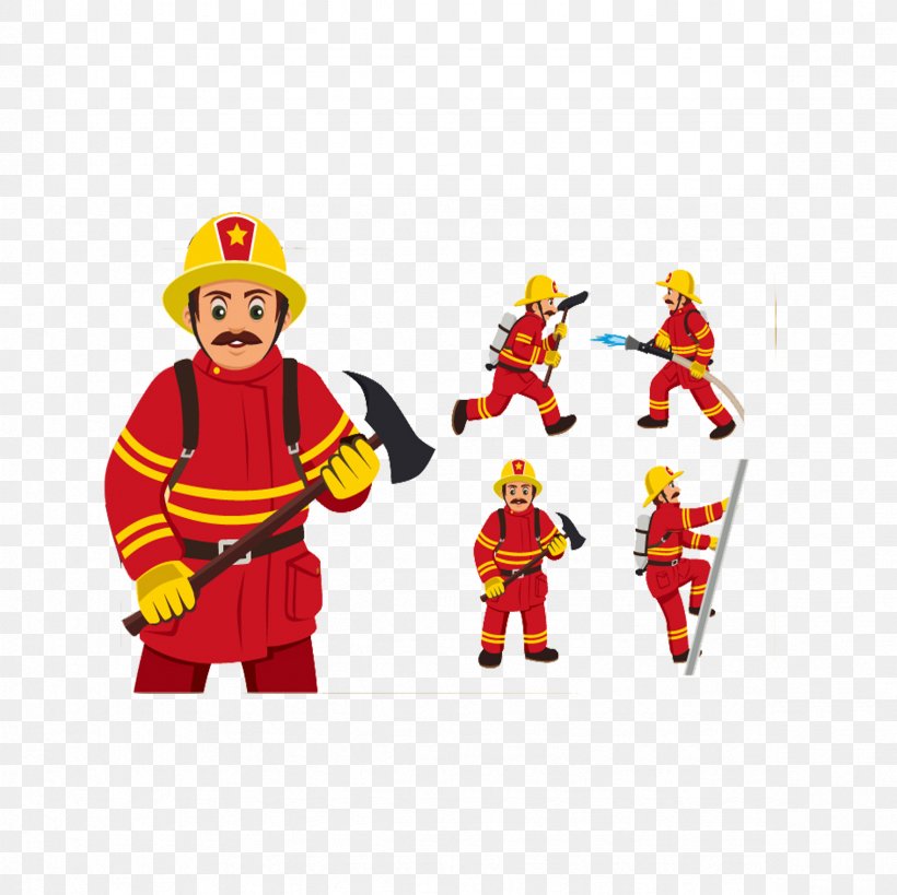 Firefighter Cartoon Fire Engine, PNG, 2362x2362px, Firefighter, Art, Cartoon, Drawing, Fictional Character Download Free