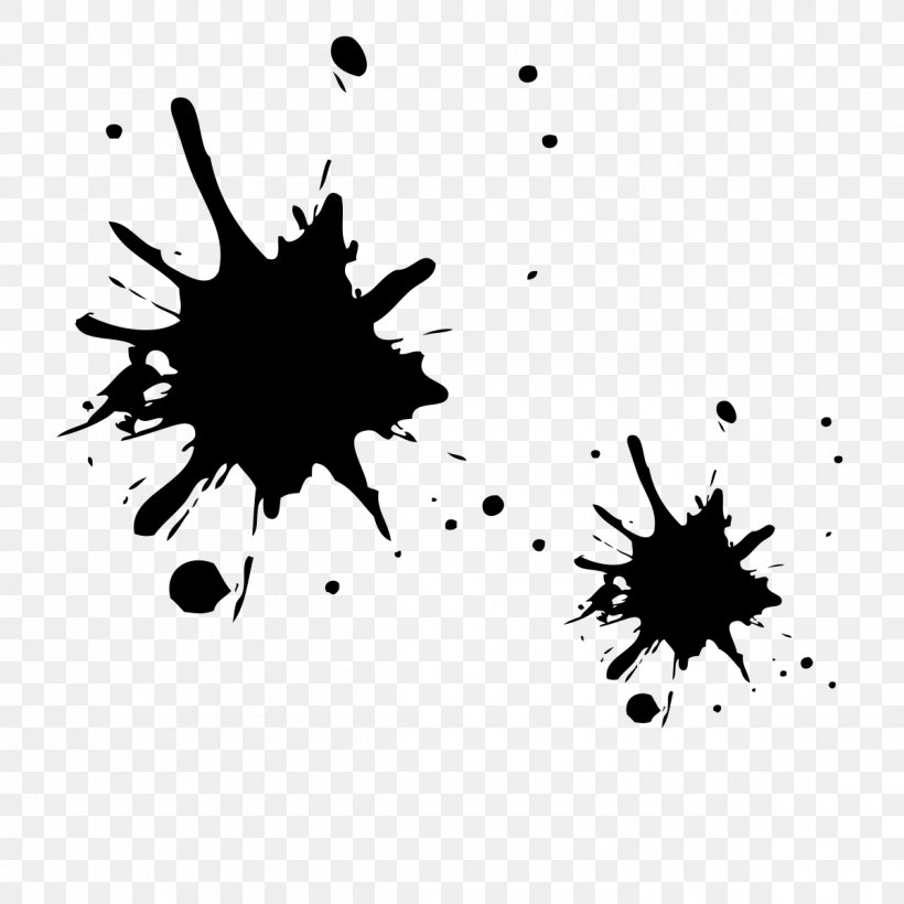 Paint Splash Illustration, PNG, 1200x1200px, Paint, Black, Black And White, Monochrome, Monochrome Photography Download Free