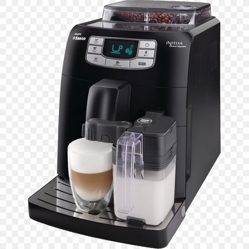 Espresso Machines Coffeemaker Saeco, PNG, 1000x1000px, Espresso, Brewed Coffee, Coffee, Coffeemaker, Drip Coffee Maker Download Free