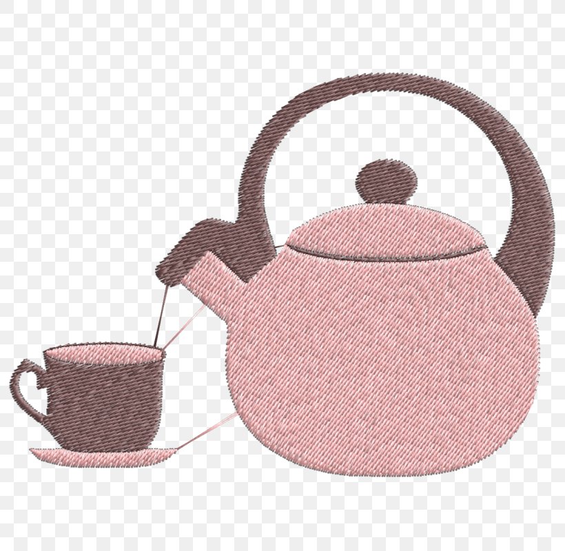 Kettle Teapot Teacup Embroidery, PNG, 800x800px, Kettle, Crossstitch, Cup, Embroidery, Industry Download Free