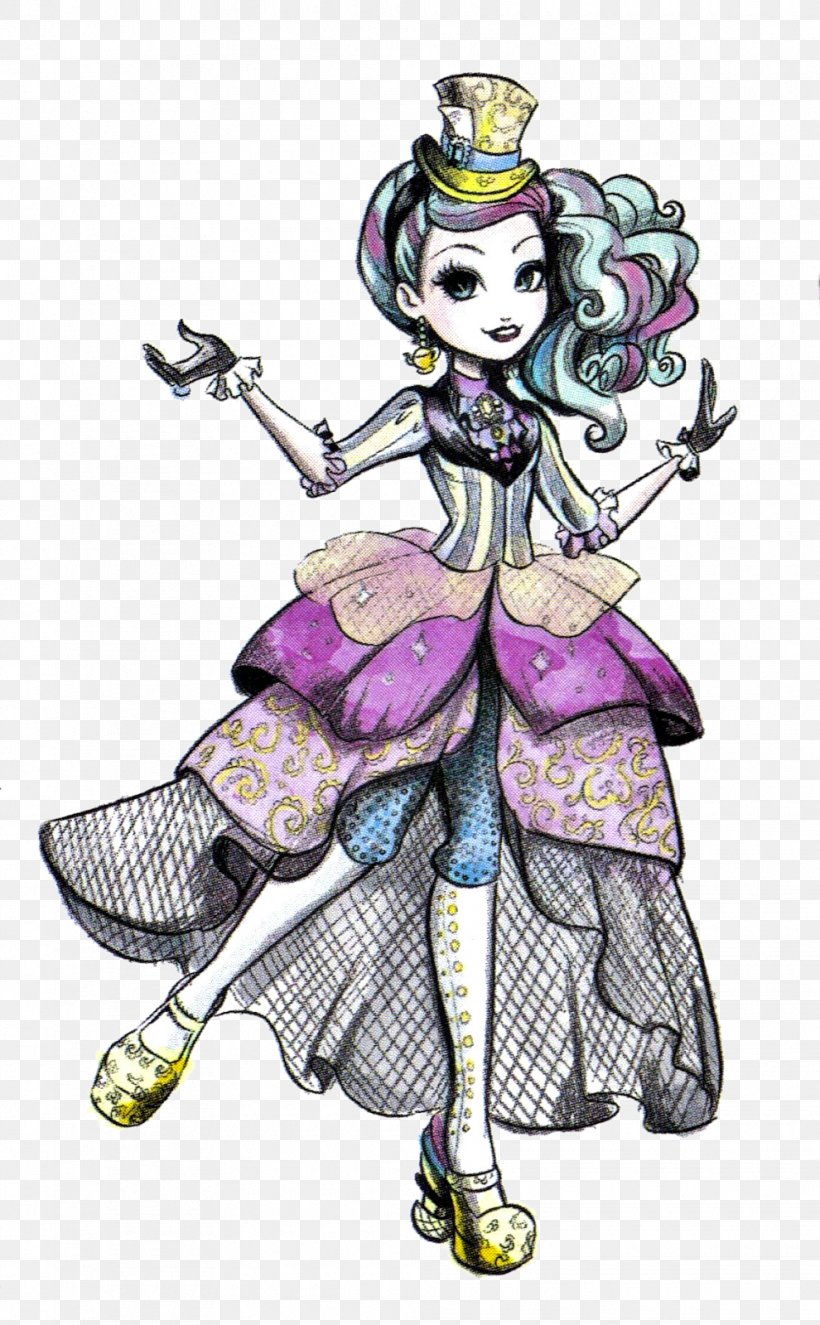 Ever After High Illustration Drawing Mad Hatter Art, PNG, 990x1600px, Ever After High, Art, Cartoon, Costume Design, Doll Download Free