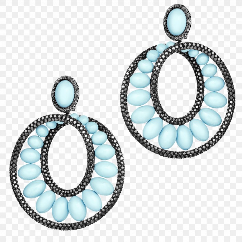 HU HORLOGERIE Jewellery De Grisogono Earring Turquoise, PNG, 3000x3000px, Jewellery, Aqua, Art, Body Jewellery, Body Jewelry Download Free