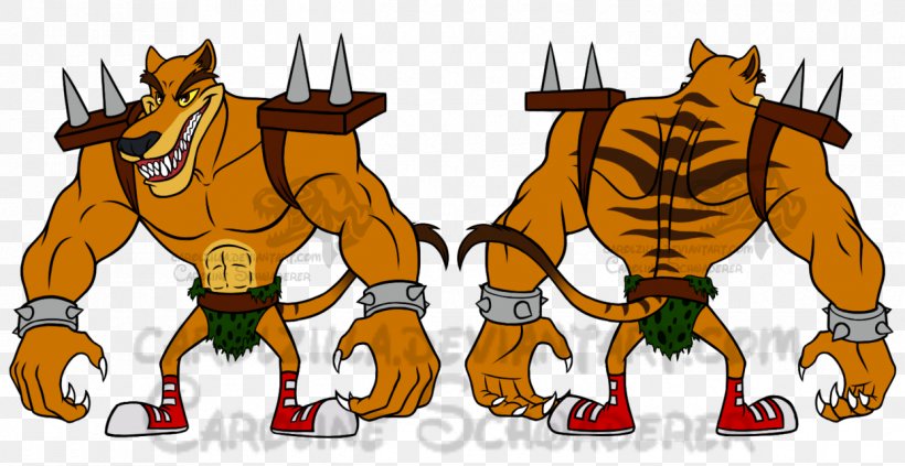 Tiny Tiger Crash Bandicoot N. Sane Trilogy Thylacine Skylanders: Imaginators, PNG, 1244x642px, Tiger, Art, Carnivoran, Character, Crash Bandicoot Download Free