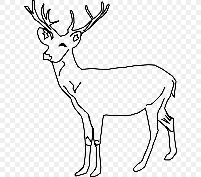 Deer Clip Art, PNG, 625x720px, Deer, Animal Figure, Antler, Black And White, Deer Hunting Download Free