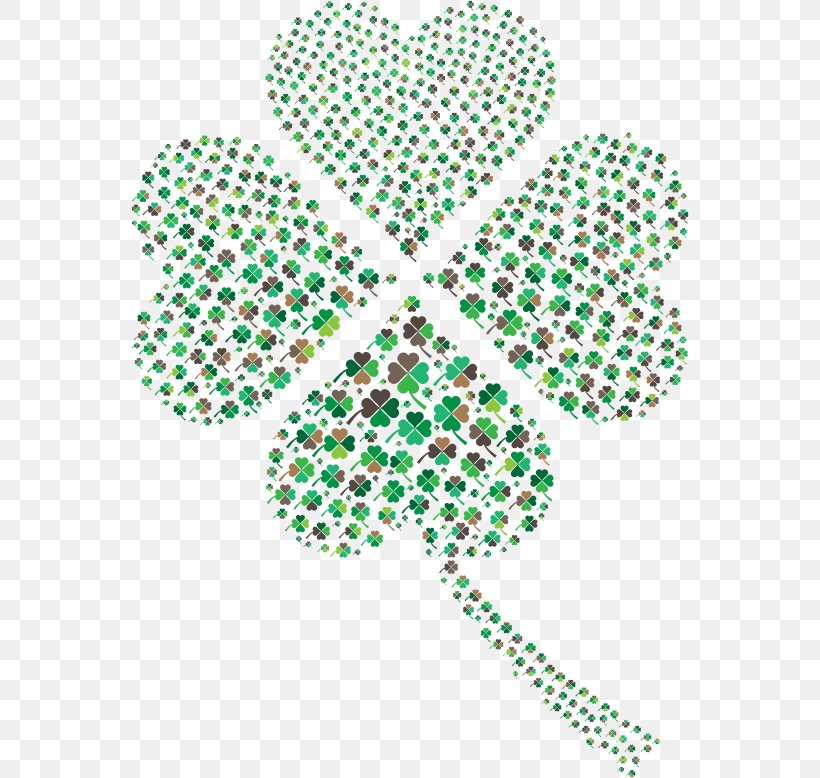 Four-leaf Clover Desktop Wallpaper Saint Patrick's Day Clip Art, PNG, 558x778px, Fourleaf Clover, Clover, Fractal, Green, Leaf Download Free