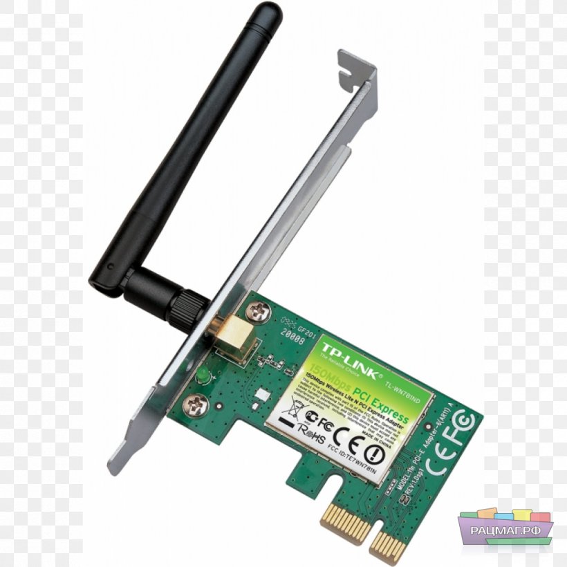Network Cards & Adapters PCI Express Wireless Network Interface Controller Conventional PCI Gigabit Ethernet, PNG, 1000x1000px, Network Cards Adapters, Adapter, Computer Network, Conventional Pci, Electronic Device Download Free