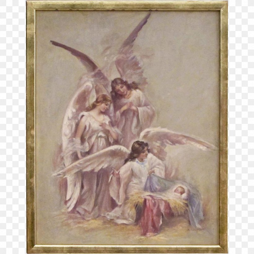 Angel Nativity Of Jesus Painting Child Jesus Manger, PNG, 938x938px, Angel, Art, Artwork, Canvas, Child Jesus Download Free