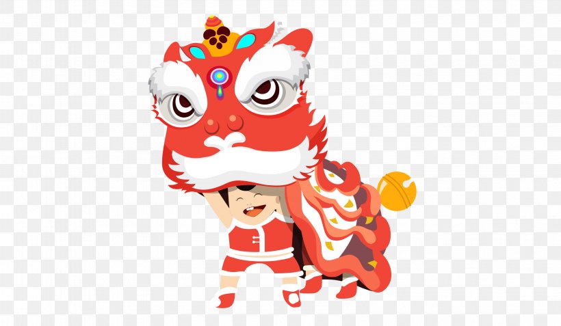 Lion Dance Dragon Dance Chinese New Year Lantern Festival, PNG, 3163x1841px, Lion, Art, Cartoon, Chinese Dragon, Chinese New Year Download Free