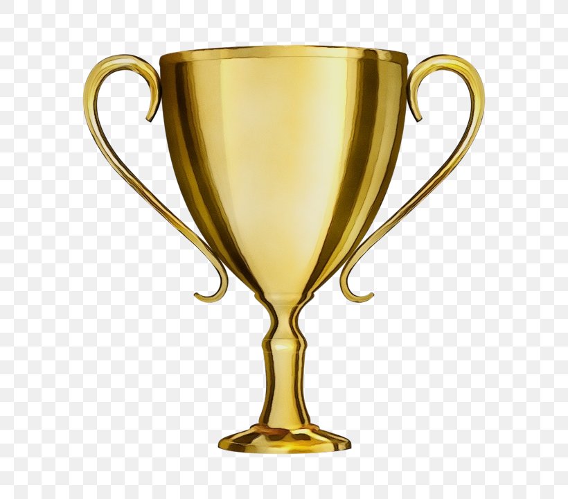 Trophy, PNG, 720x720px, Watercolor, Award, Drinkware, Metal, Paint Download Free